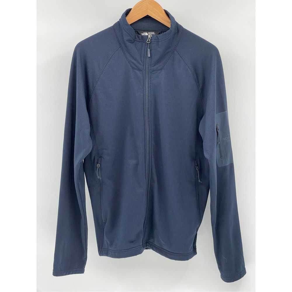The North Face Jacket Men Size Large Navy Blue Lightweight Logo